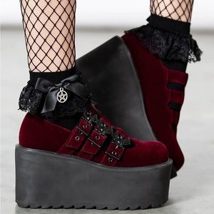 Killstar | Shoes | Nwop Killstar Scarlet Platform Mary Janes | Poshmark